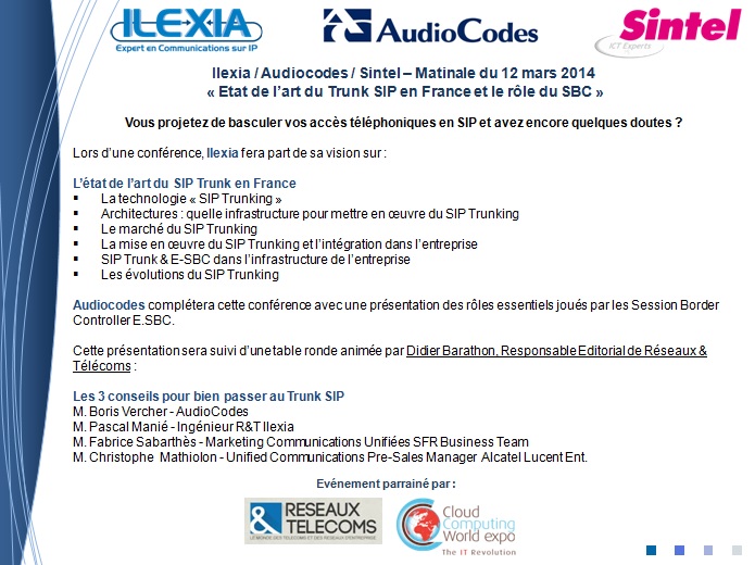 Conférence Ilexia sur RS